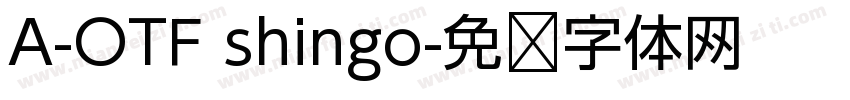 A-OTF shingo字体转换